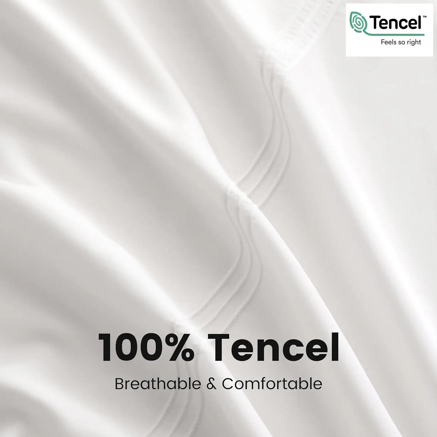 Simple&Opulence 100% Eucalyptus Lyocell Tencel Duvet Cover Set Cooling Breathable Soft Silky