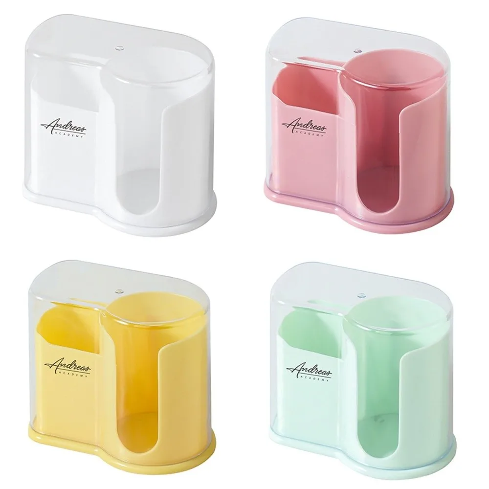 Colorful Dust-proof Cosmetic Storage Box Versatile Exqustite Cotton Swab Box Portable Lipstick Holder Travel