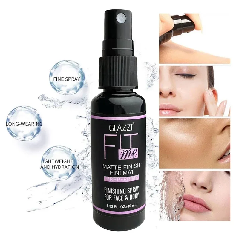 40ML make-up setting spray Langdurige make-up Snelle filmvorm Hydraterende gezichtsmatte afwerking Vloeibare spray Oliecontrole Cosmetisch