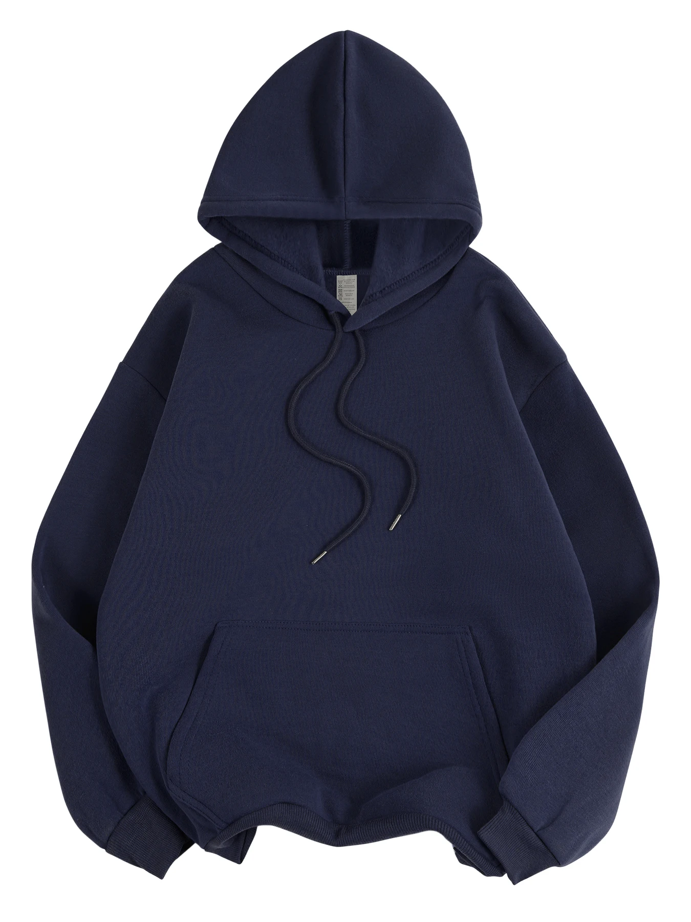 Basic Winter Womens Solid Hoodies Strecth Fleece Comfortable Sweatshirts Loose Pocket Warm Clothes New Street Female Pullover