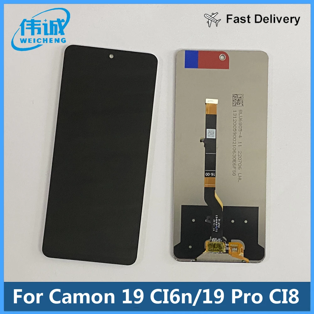 

Original 6.8" For Tecno Camon 19 CI6n LCD Display Touch Screen Digitizer Assembly For Tecno Camon19 Pro CI8 CI8n CI7n LCD