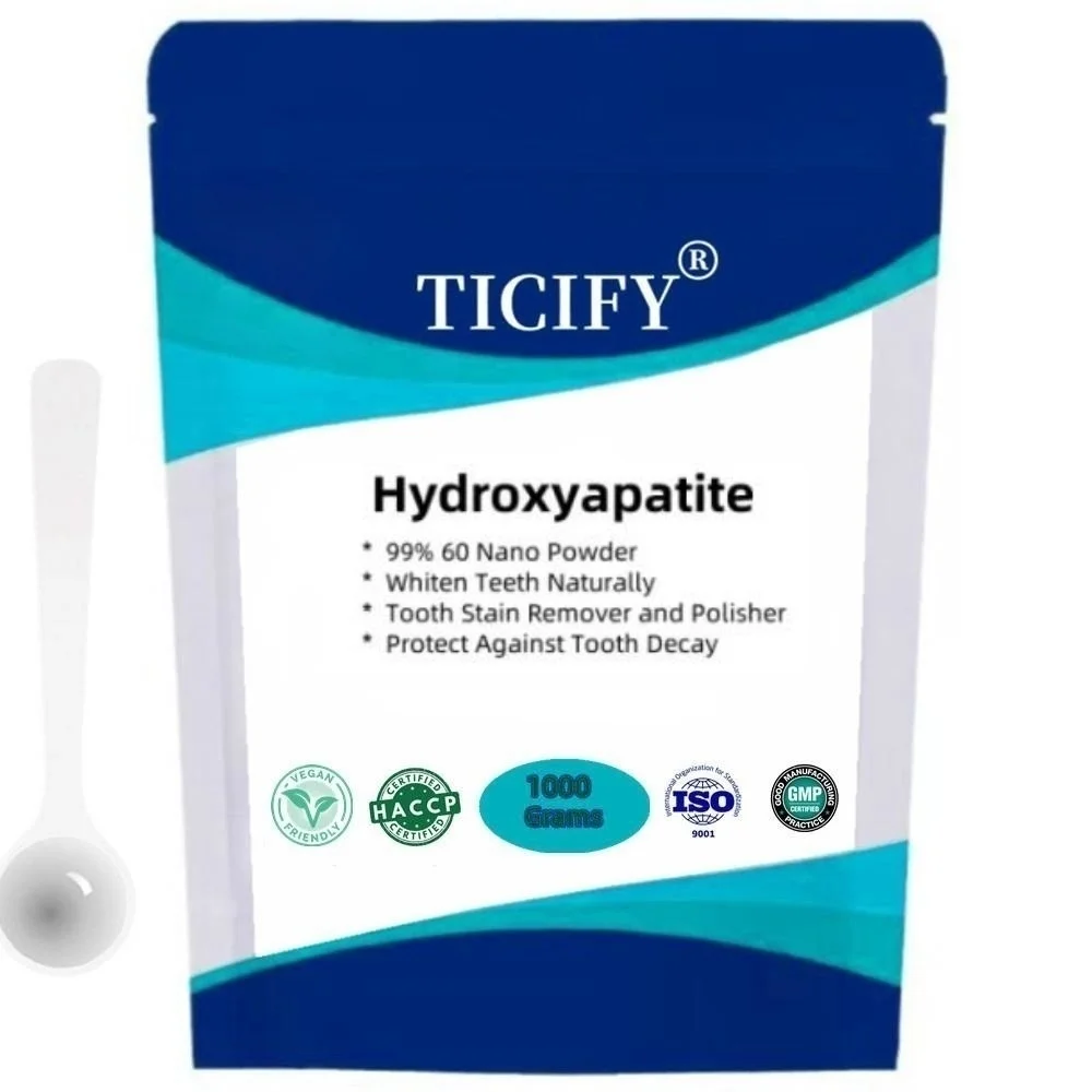 50-1000g 100% Hydroxyapatite 60 Nano,natural Teeth Whitening Powder, Tooth Stain Remover And Polisher[latest Date]