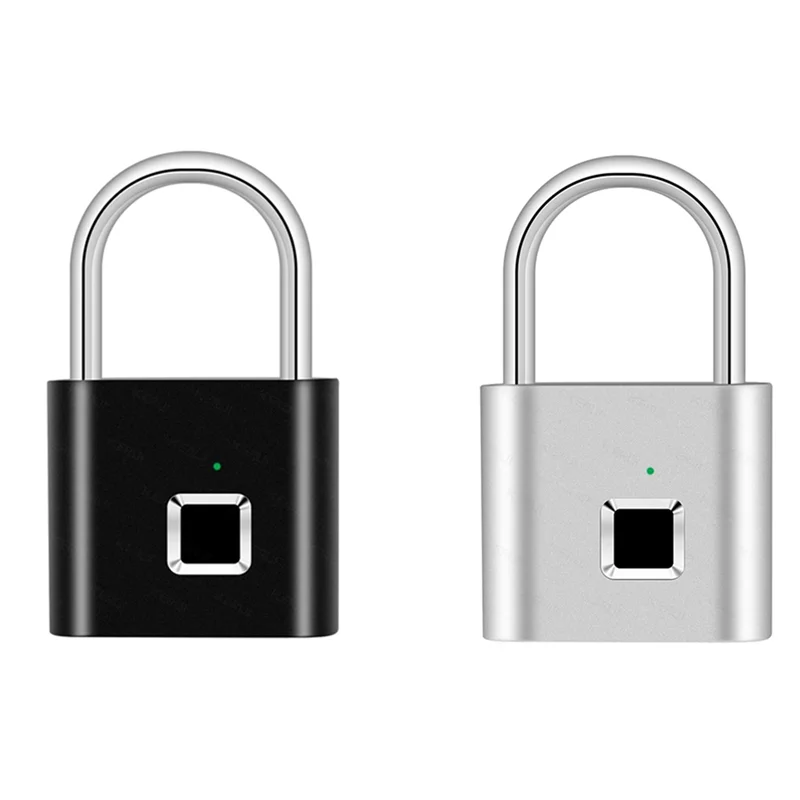 IDUD Keyless USB Charging Fingerprint Lock Smart Padlock Waterproof Door Lock Portable Anti-Theft Padlock