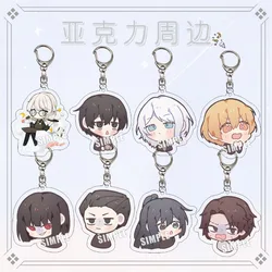 Limbus Company KeyChain Men Anime Key Chain Women Acrylic Car Key Ring Cosplay Pendant Party Charm Friends Gifts Accessories