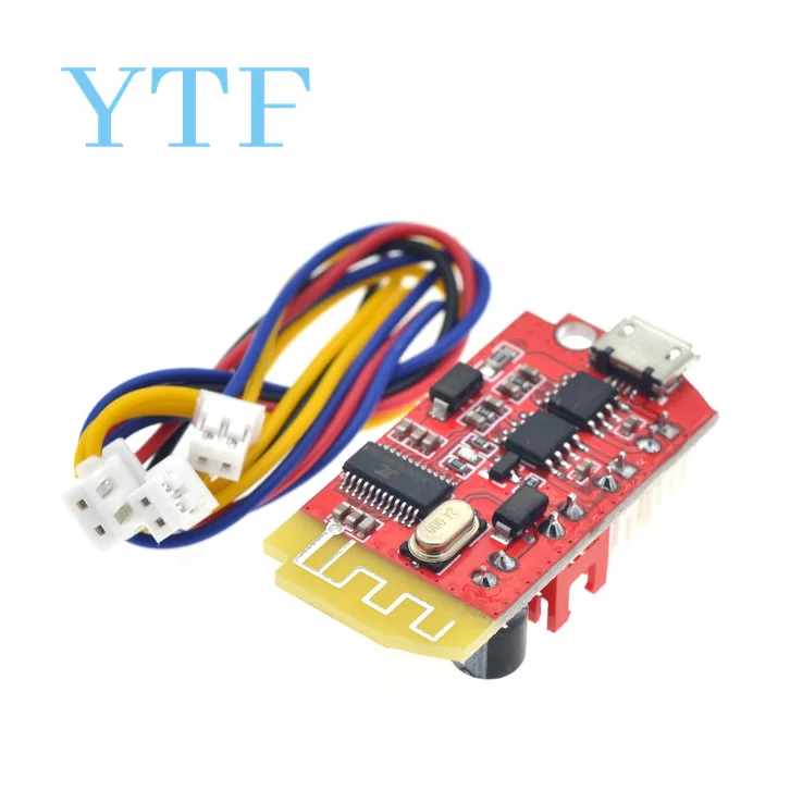 CT14 micro 4.2 stereo Bluetooth power amplifier board audio module F class 5W+5W with charging DIY modified speaker