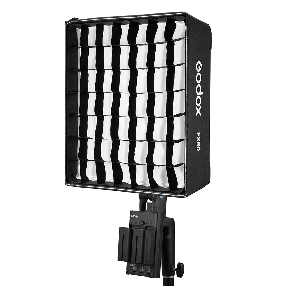 Godox Accessory Grid Softbox FS50 / Soft Lantern FP50 / Handheld Battery Powering Mount Handle ML-AK fr FH50Bi FH50R Video Light