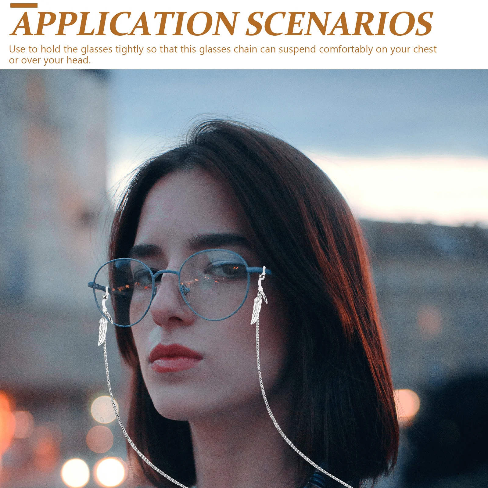 

Durable Stainless Steel Eyeglasses Chain for Women Fashionable Glasses Necklace Holder Stylish and Practical Glasses Chain