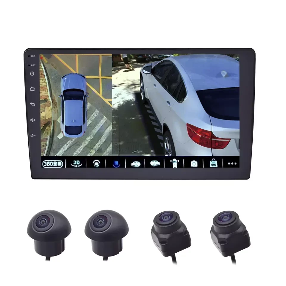 

Universal Android 8 Core 4+64G Camera Car 360 Surround View Car Radio 10" Auto Car Play Video Audio Stereo