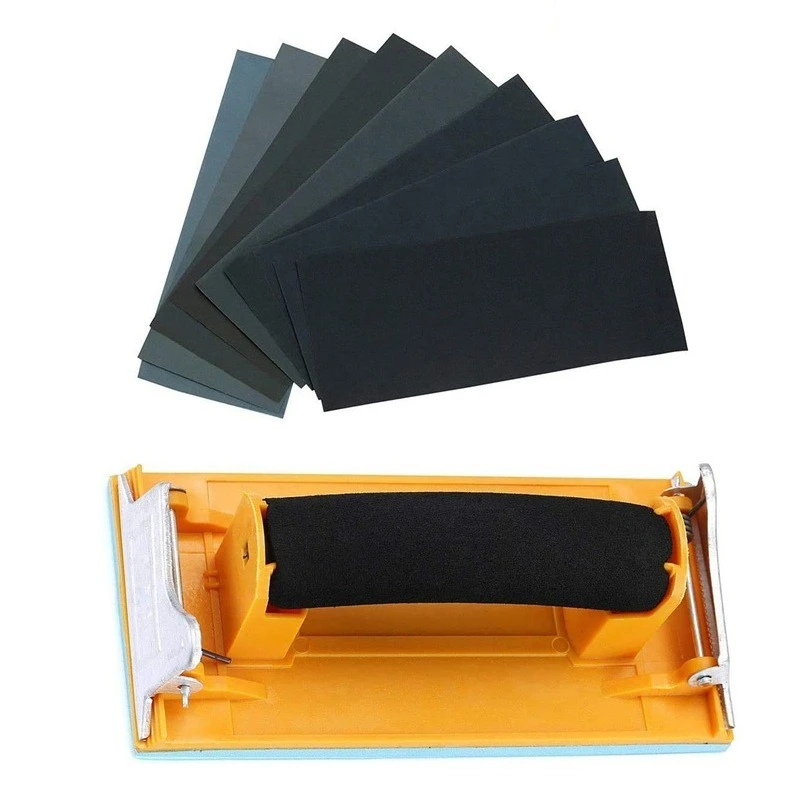 

15Pcs Wet/Dry Sandpaper Hand Sander 9x3.6 Inch Sheets Waterproof Sand Paper For Automotive Wood Sanding Car Metal Polishing