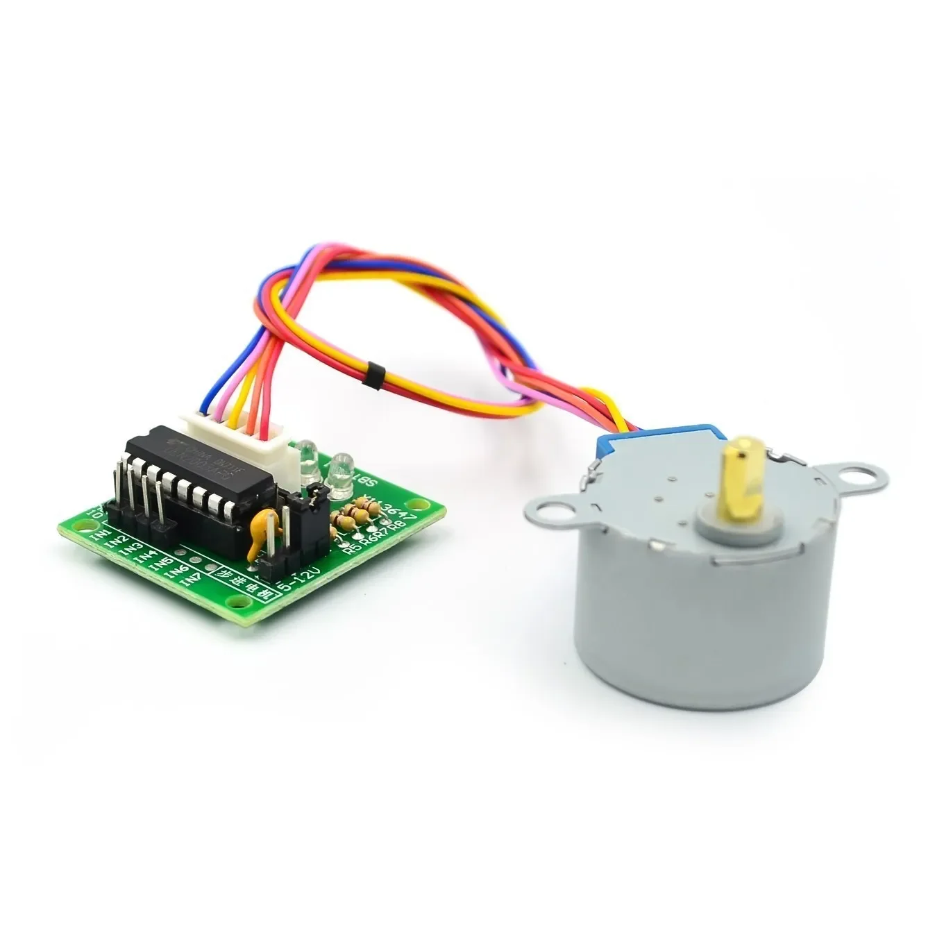 1/3/5 conjunto de motor de passo 5v 28byj-48 + módulo de teste de driver uln2003 para arduino, micro mini motor de passo elétrico para pic 51 avr