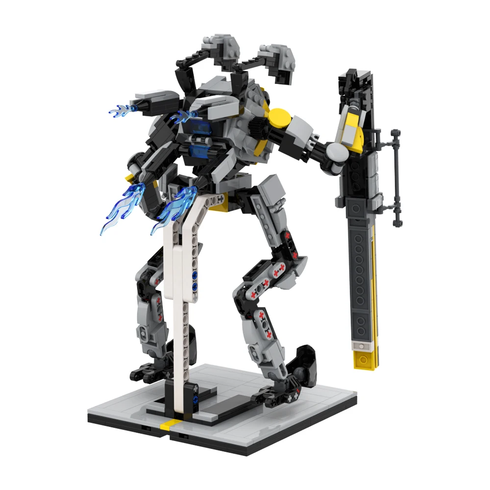 Game Role Northstar Prime Mech Warrior Robot Building Block Toys with Display Stand from Titanfall 676 Pieces Kids Birthday Gift