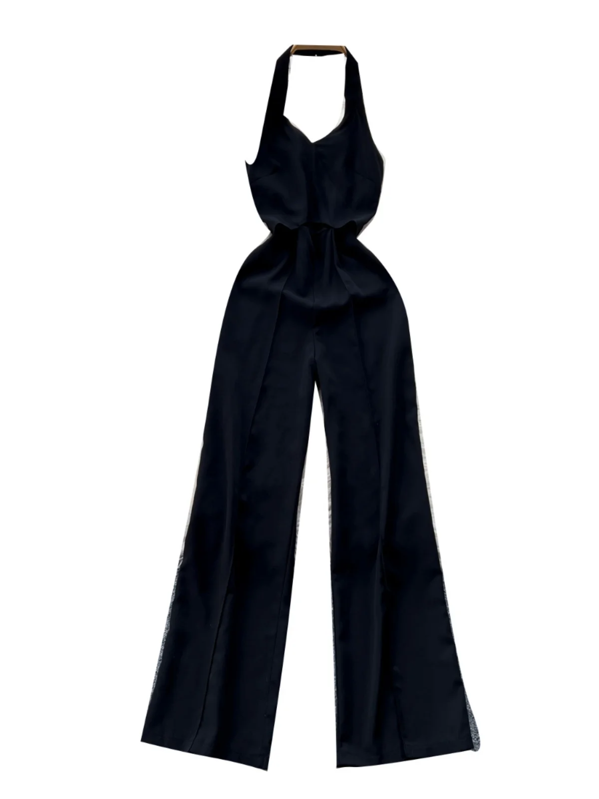 Ele Hollow out Neline  Swimsuit Women's High Waist Slimming Summer Long Pants Sexy Trendy Commute Sle