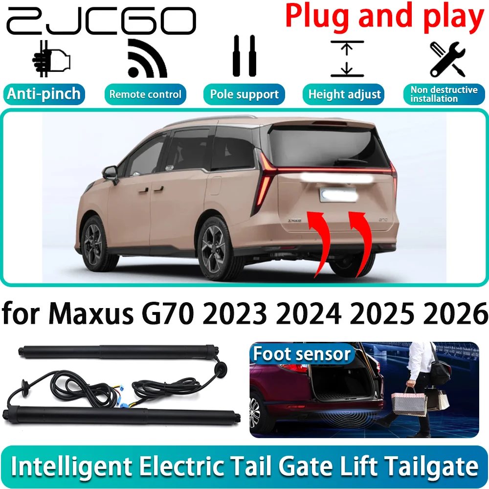 ZJCGO for Maxus G70 2023 2024 2025 2026 OEM Car Electric Powered Tailgate Power Liftgate Automatic Tailgate System Plug and Play