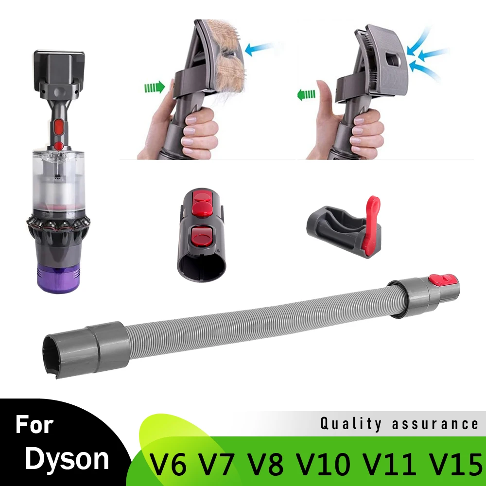 Dog Cat Pet Bed Brush Grooming Brush For Dyson V6 V7 V8 V10 V11 V15 Vacuum Cleaner With Converter Replacement Attachment