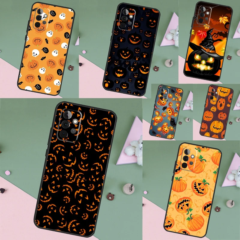 HALLOWEEN TRICK TREAT PUMPKIN Cover Case For Samsung Galaxy A52 A53 A54 A12 A13 A14 A11 A51 A71 A22 A23 A24 A32 A33 A34