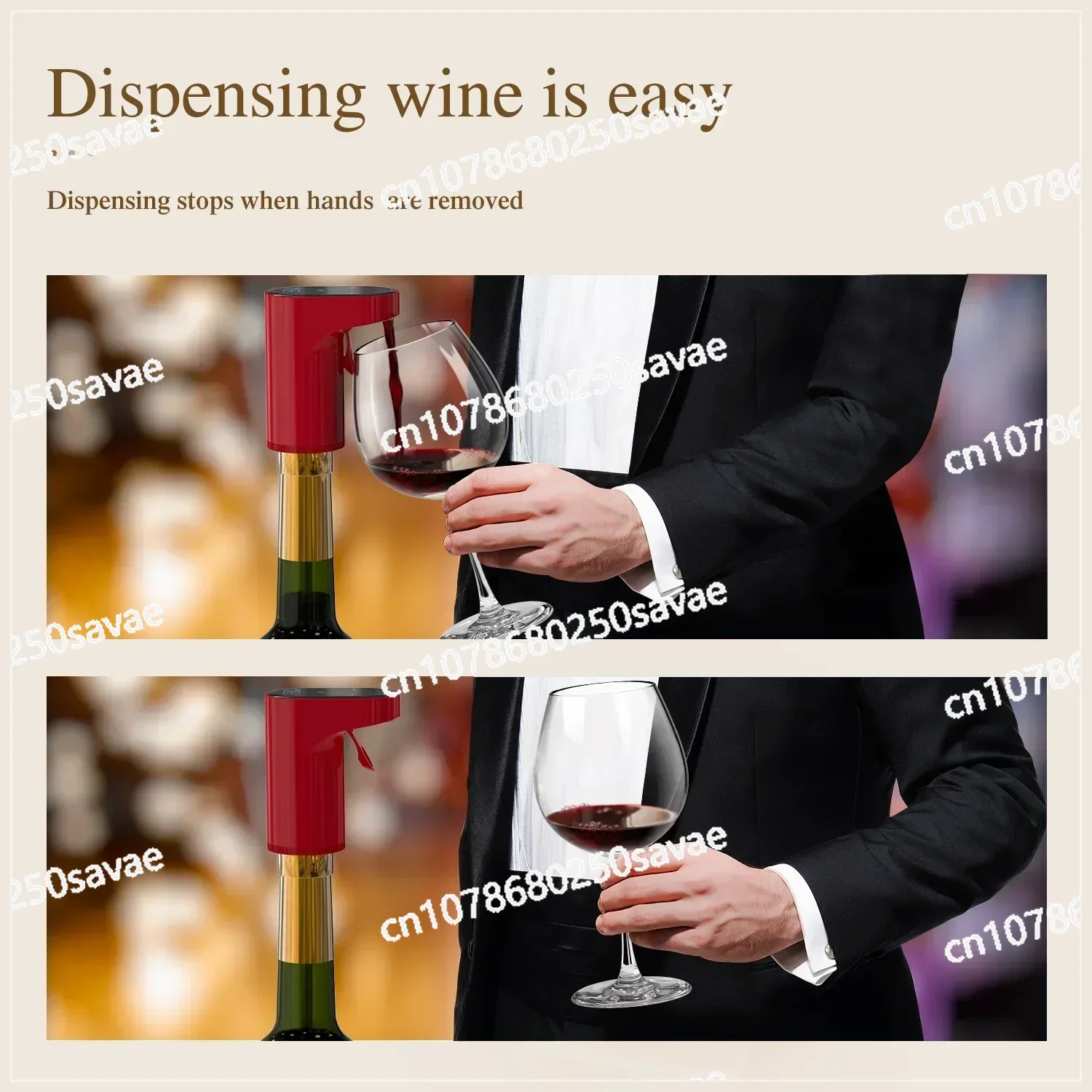 2024 New Portable Mini Automatic Wine Decanter Electric Wine Aerator and Wine Dispenser