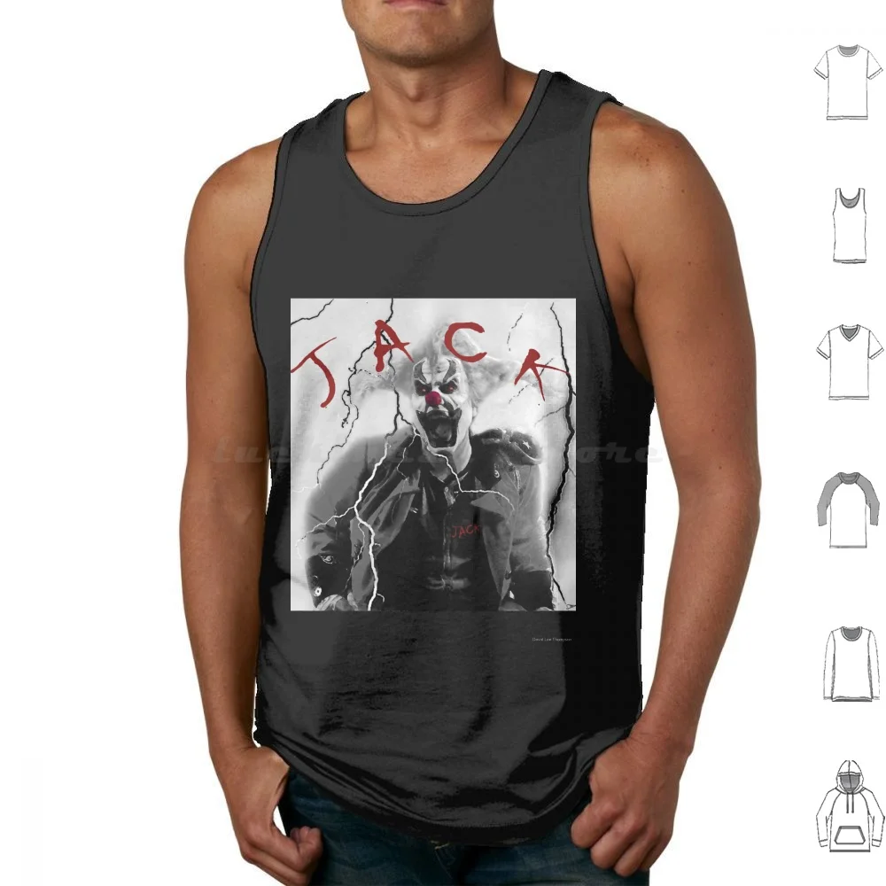 Lightning Jack Tank Tops Print Cotton Jack Halloween Horror Nights Famous Clown Jack In The Box Frights Annual