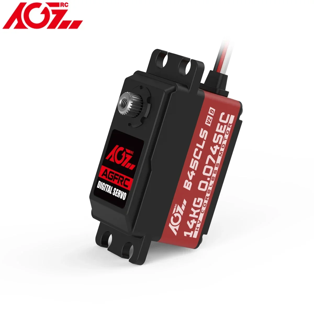 AGFRC B45CLS V2 14KG 0.074Sec HV เกียร์ LOW PROFILE Coreless Digital Servo สําหรับ 1/10 1/12 บนแผนที่ Touring Drift RC รถ