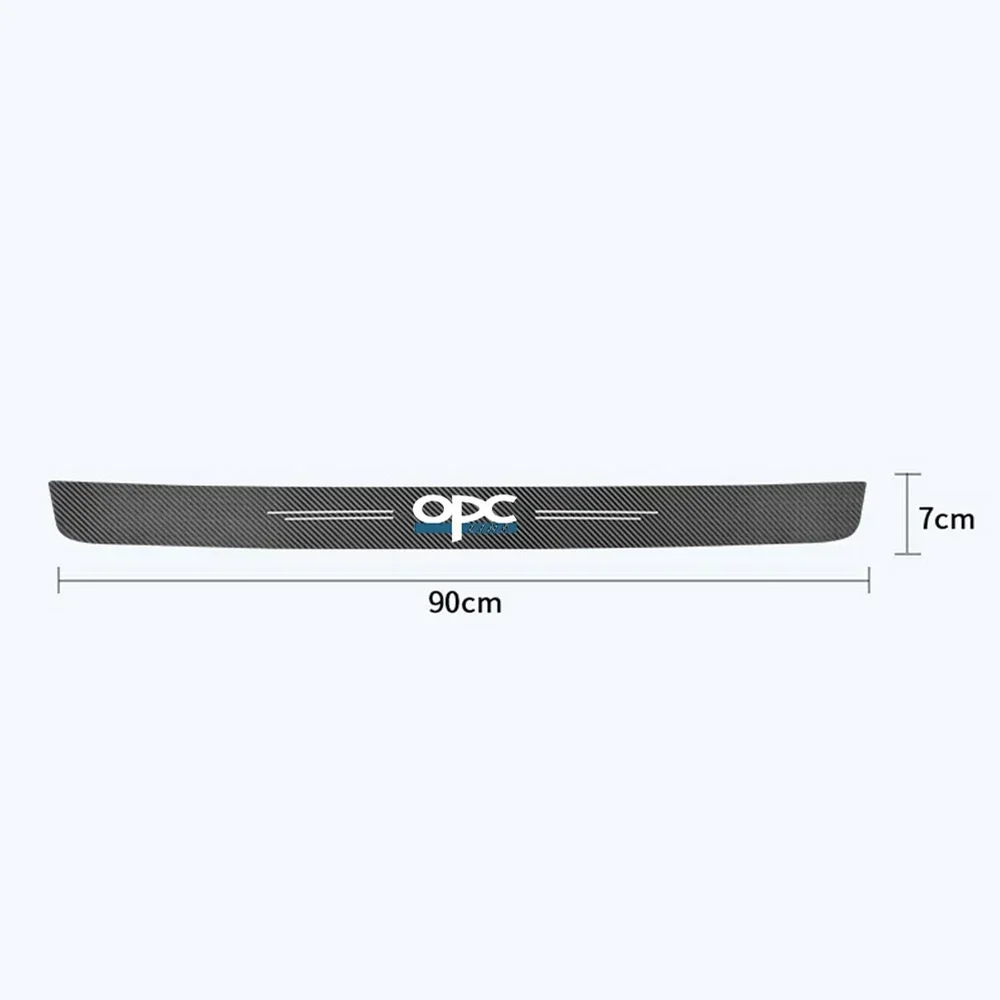 Car Door Sill Protector Sticker Rear Trunk Bumper Decals for Opel OPC Line Astra H G J K F Zafira A Corsa B C D Mokkav Insignia