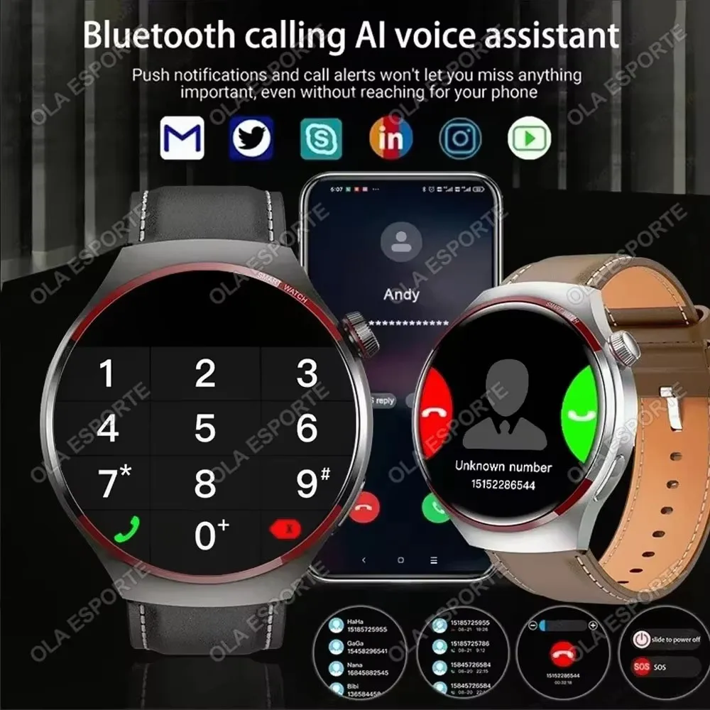 2025 New Series Watch 4 pro Smart Watch Men Women BT Call Fitness Tracker Sport Waterproof Heart Rate SmartWatch