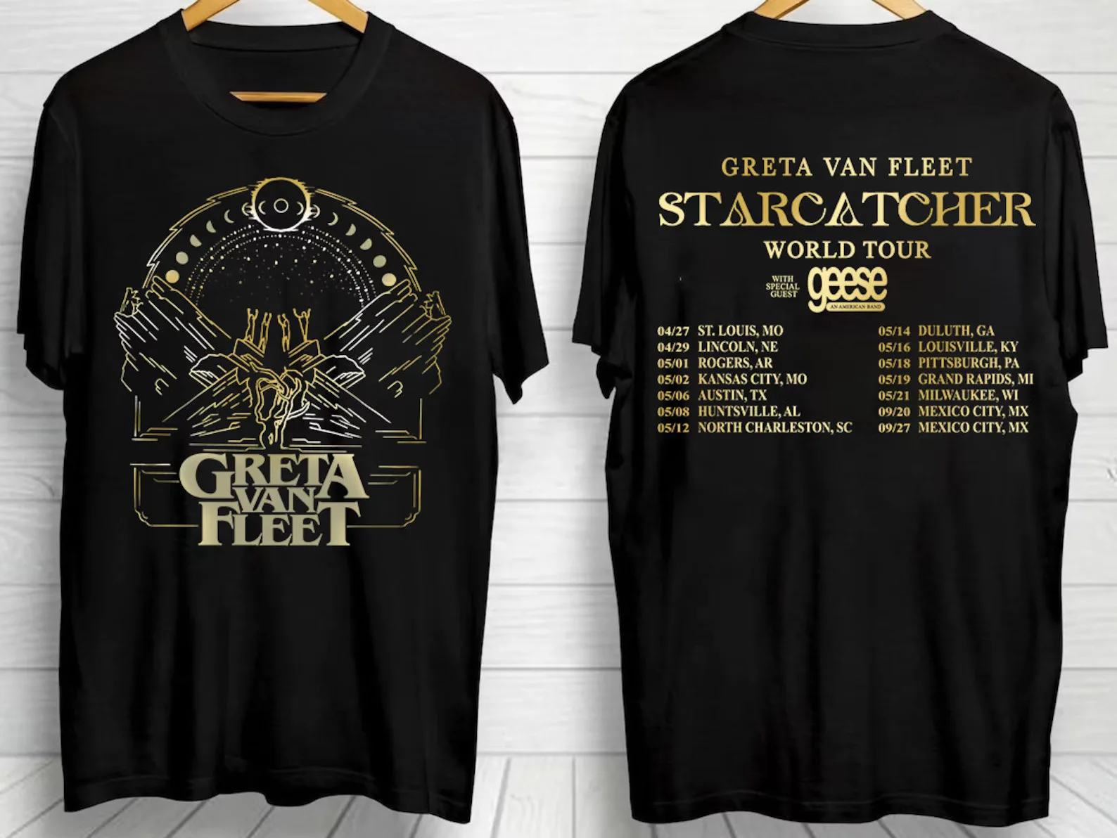 2024 Greta Van Fleet Starcatcher World Tour Unisex T-Shirt