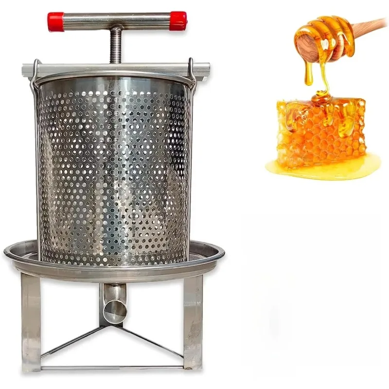 

Honey Extractor Manual, Household Manual Mesh Honey Press Extractor Machine, Hney Extractor Beekeeping Manual Tool, Stainless S
