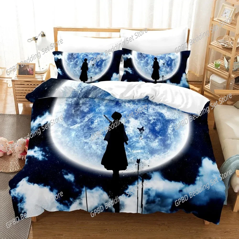 

Anime Bleach Toushirou Ichigo Bedding Set Single Twin Double Queen King Cal King Size Bed Linen Set