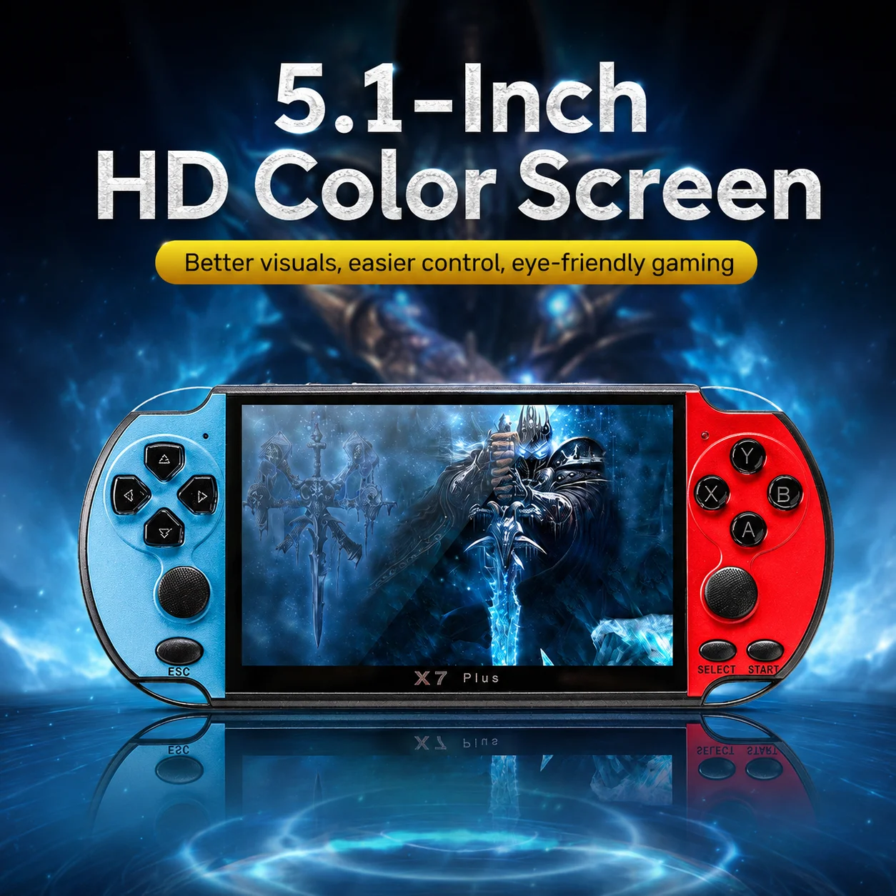 X7 Plus Portable Retro Handhel - Gaming Console X7 recension och pris