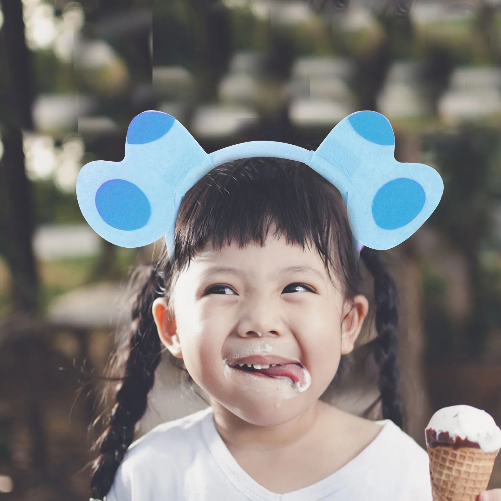 어린이용 강아지 귀 발바닥 의상 세트, 부드러운 털 동물 귀 머리띠, 따뜻한 코스프레 장갑, 할로윈 파티 액세서리