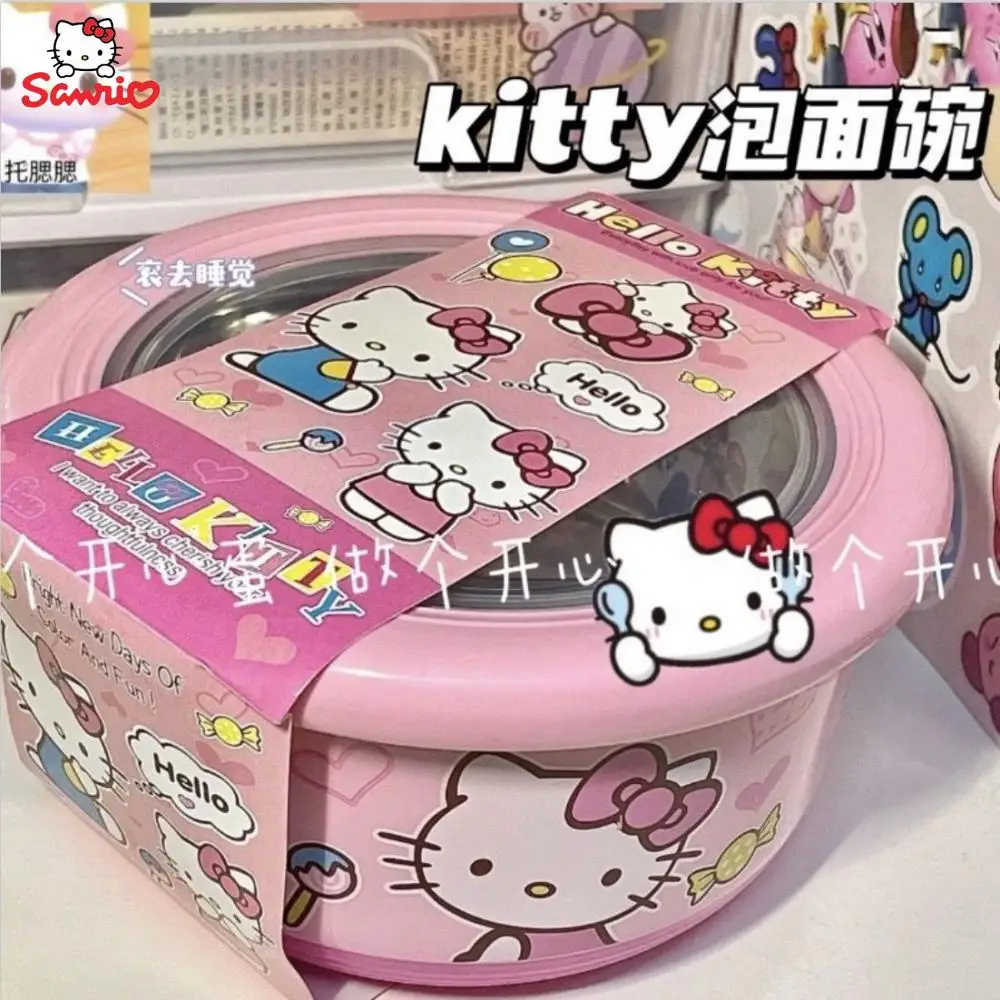 

Cartoon Sanrio Accessories Hello Kittys Cartoon Cute Tableware Student Dormitory Large Heat Resistant Instant Noodle Cup Gift