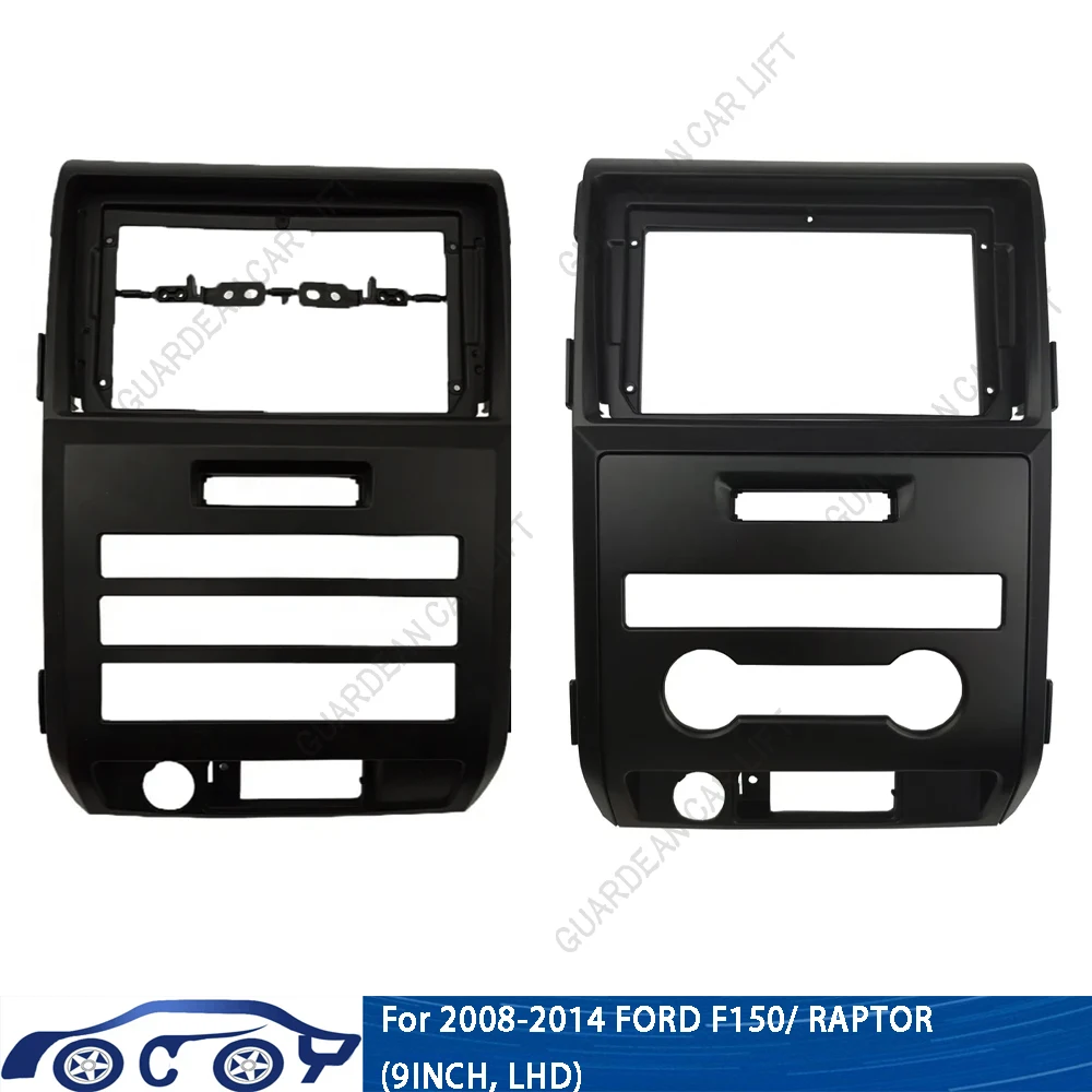 Autoradio Android GPS MP5, lecteur stéréo, 2 Din, unité principale, panneau, cadre de tableau de bord, Ford F150, RAPTOR, 9 pouces, LHD, 2008-2014