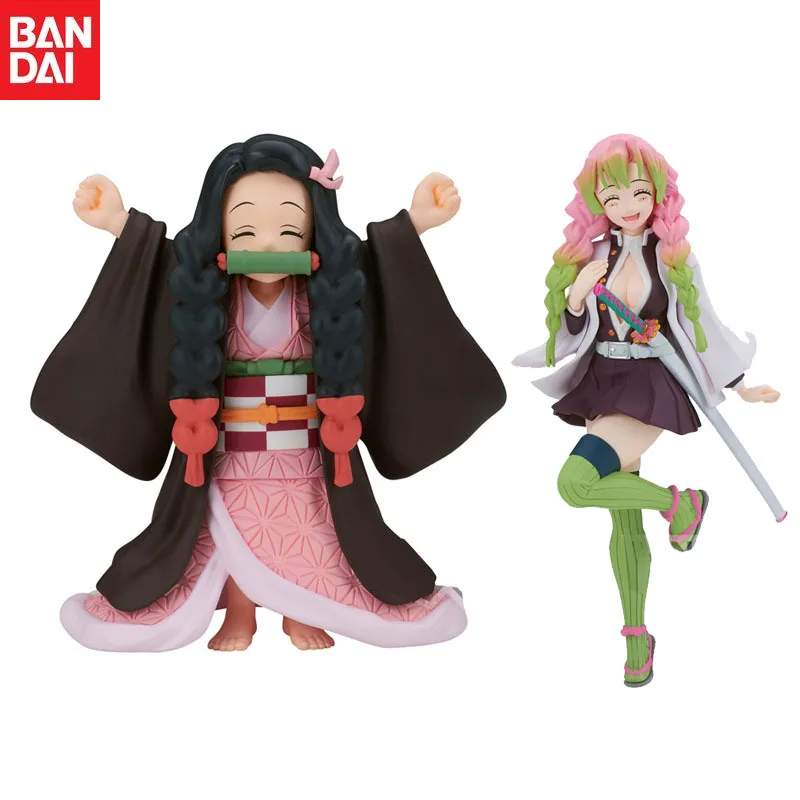 

Bandai Original Banpresto Anime Demon Slayer Sepia Color Ver Kamado Nezuko Kanroji Mitsuri Action Figure Model Holiday Gifts