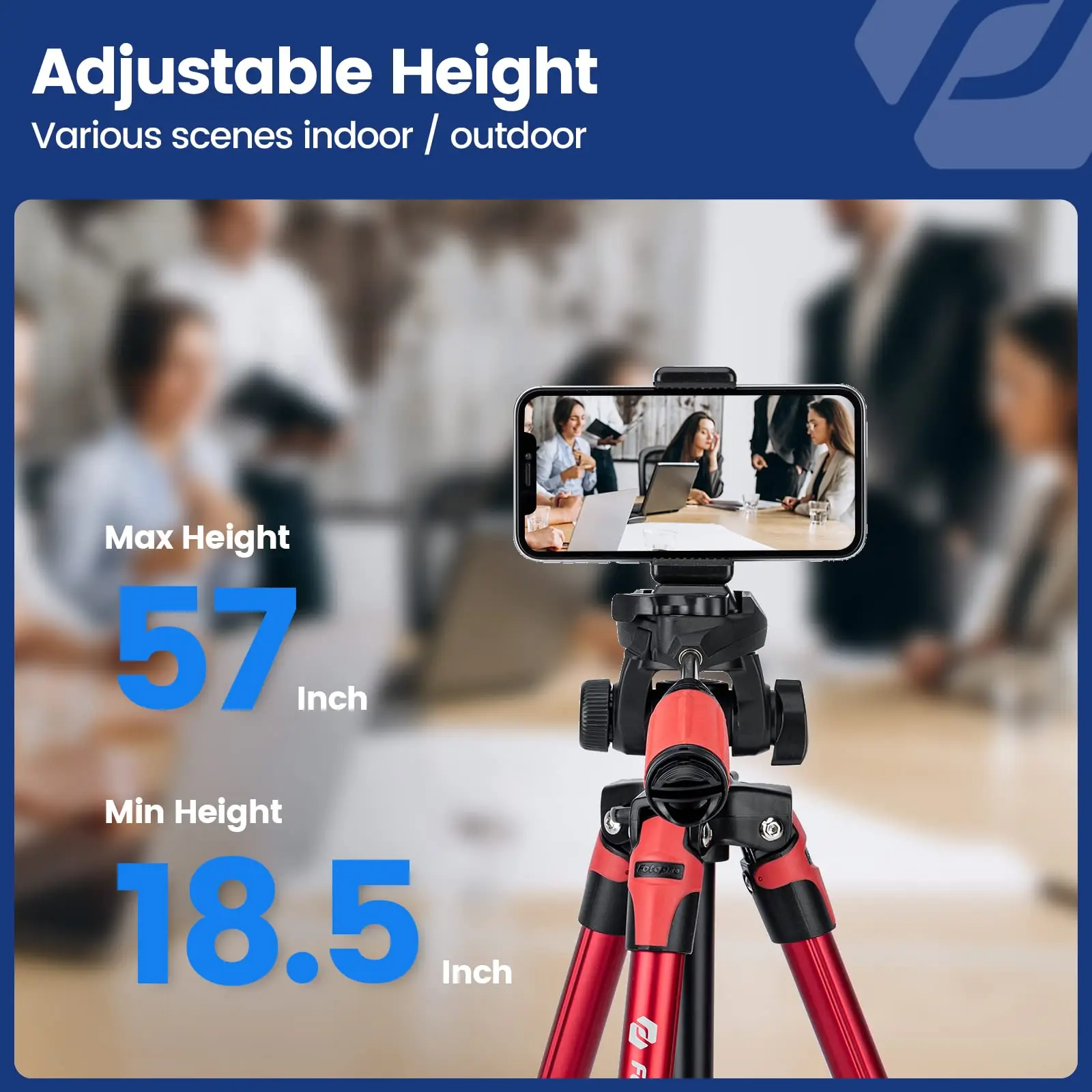 Fotopro S3 Camera Tripod with Carry Bag 1/4 Screw Quick Release Plate Travel Tripod for Phone DSLR Camera