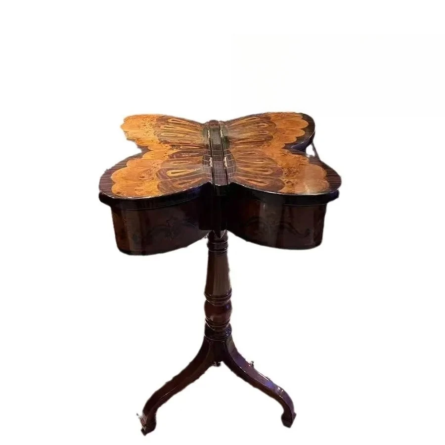 

Light luxury Italian living room furniture butterfly parquet small coffee table classical creative home villa senior