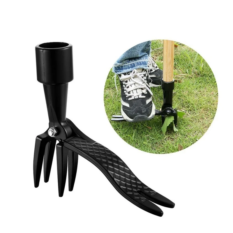 1PCS Weeding Head Replacement Claw Foot Pedal Weed Puller Stand Up Gardening Digging Weeder Alone Root Remover And Alone Handle