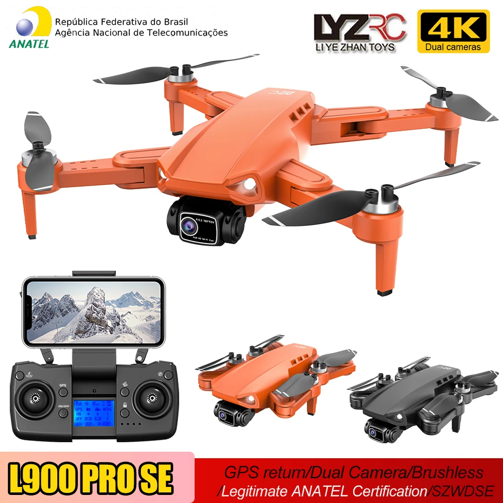 

L900 PRO SE GPS Drone 4K Professional With HD Camera 5G WIFI FPV Brushless Motor Optical Flow Helicopter RC Quadcopter Dron Toys