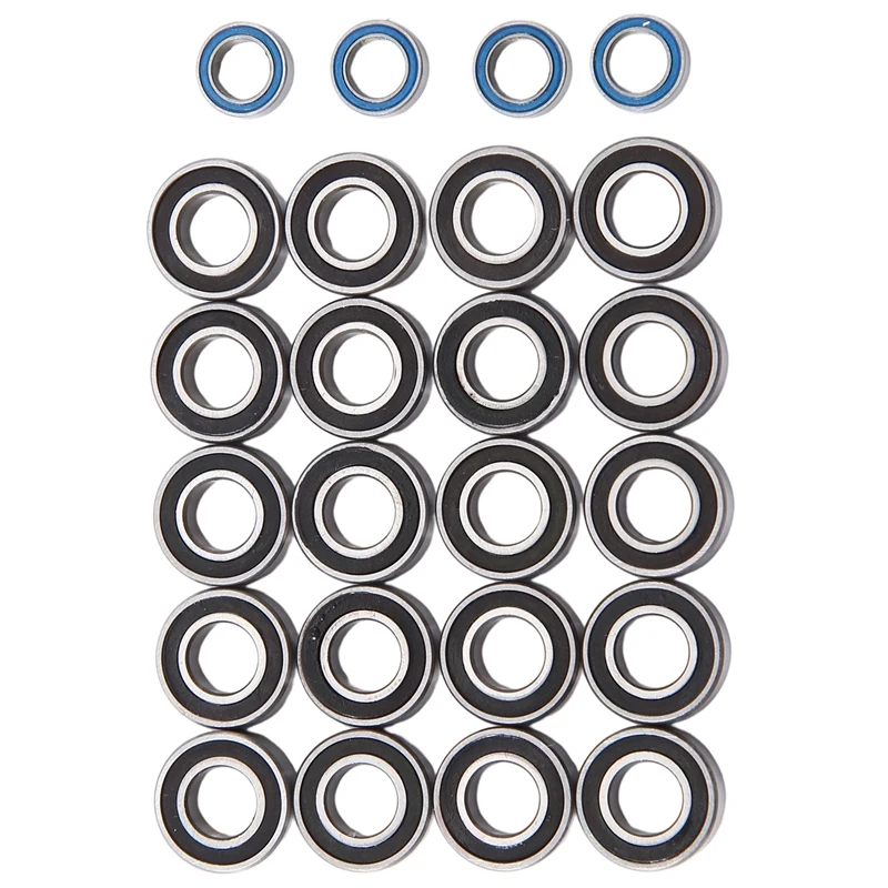 24Pcs Sealed Bearing Kit For Tamiya Blackfoot Monster Beetle Fast Attack Mud Blaster RC Car Upgrade Parts Accessories