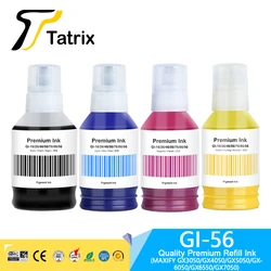 Tatrix GI 56 GI56 GI-56 Premium Color Compatible Refill Ink for Canon MAXIFY GX3050/GX4050/GX5050/GX6050/GX6550/GX7050 Printer