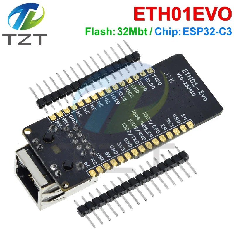 Imagem -06 - Tzt Esp32-c3 Enlightenment Display Module Wi-fi Bluetooth Ethernet Internet of Things Gateway Atualizado Wt32-eth01 Evo em 1