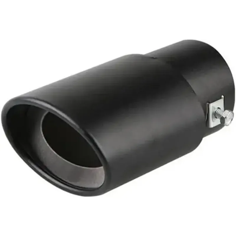 1PCS Round Stainless Steel Car Rear Exhaust Pipe 2.5 Inch Universal Chrome Muffler Tip