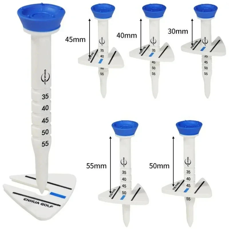 4 Pcs 33-55mm Adjustable-height Golf Tee Training Accessories
