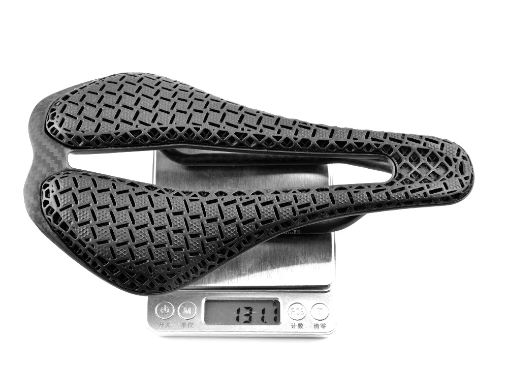 GOLDIX Rennradsattel 3D-Druck Ultraleichte Carbonfaser-Basisplatte und TPU-Druck Vorderseite / EVA-Leder-Optionen – Detail 6