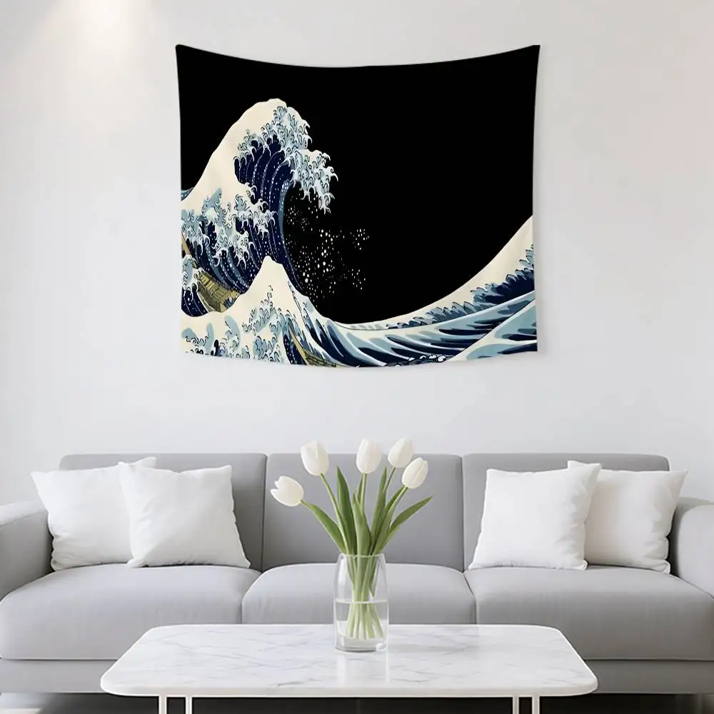 Waves On The Kanagawa Tapestry Customizable Tapestries Of Various Styles,wall Hangings Celebrity Photo Printing,wall Hangings