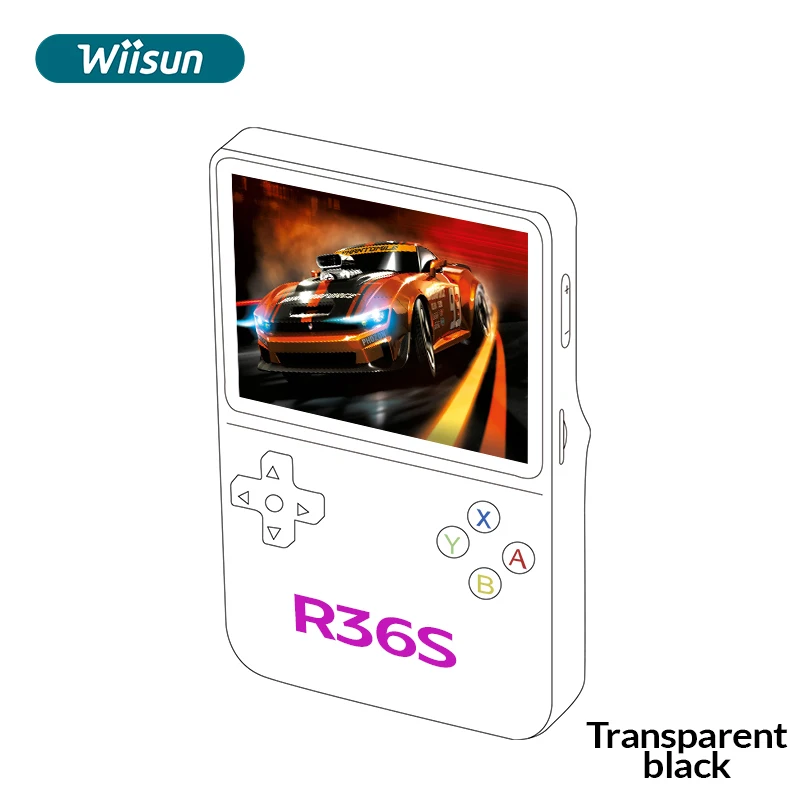 Jo Hot RGB20S R36S Handheld Game Console Linux System 3.5 Inch Screen Portable Pocket Video Player R35S 64GB Game Console