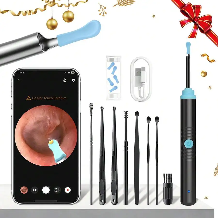 

Sofbunny Ear Wax Remover Tool,Ear Wax Borescope With Ear Camera, Ear Wax Remover,Ear Cleaner,Waxing Wax Kit,Ear Wax Remover Camera,Otoscopio,Limpiador De Oídos,Ear Cleaner Kit, Ear Cleaning 8 Piece Kit, Ear Wax Remover With 6 LED Lights, Rechargeable Visu