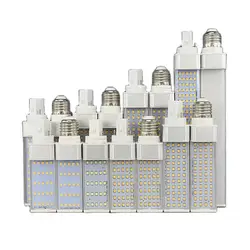 E27 G24 LED Corn Bulb LED Horizontal Plug Lamp AC85-265v 7W 9W 12W 15W 25W 3000K Natural White 4000K 6000K
