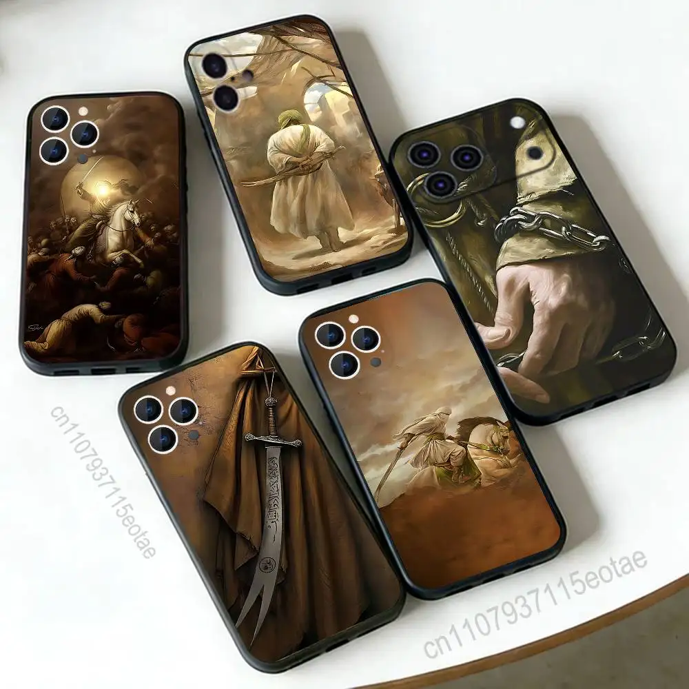 

Imam Hussain Shia Ali ART For iPhone 12,16,13,14,15,17,11,Pro,Max,Plus,E,Air,Mini TPU Soft to Skin-friendly phone case