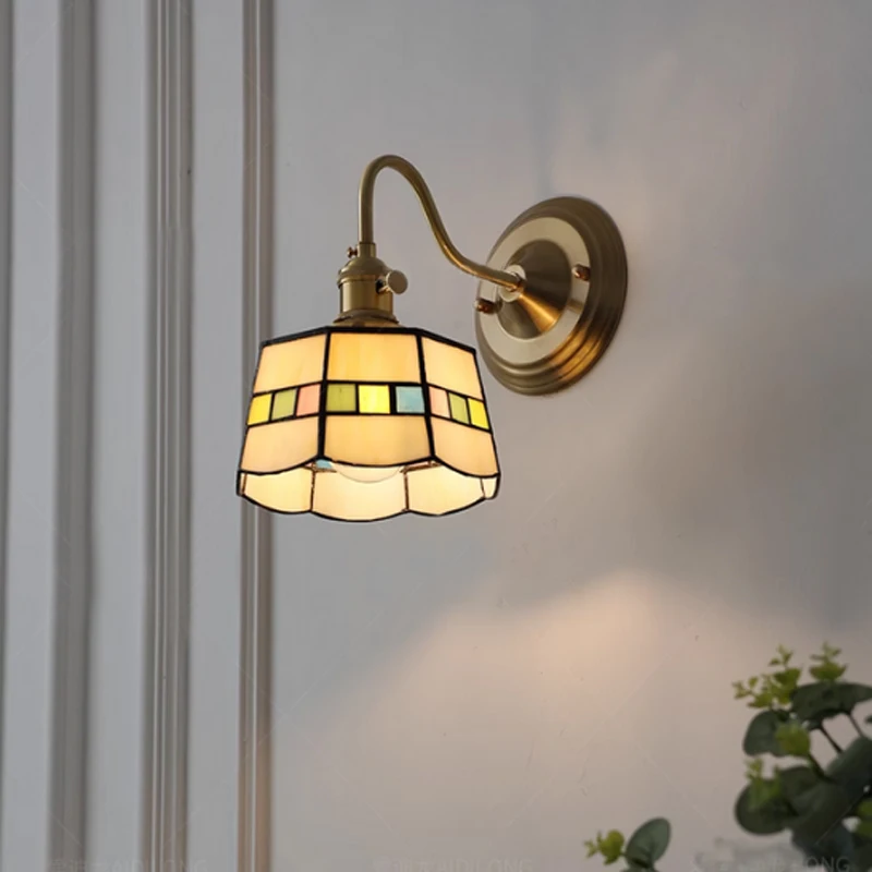 Copper Wall Light Bedroom Decor Vintage Industrial Loft Ceiling Pendant Lamp Living Room Corridor Hotel Wall Lamp Hanging Decor