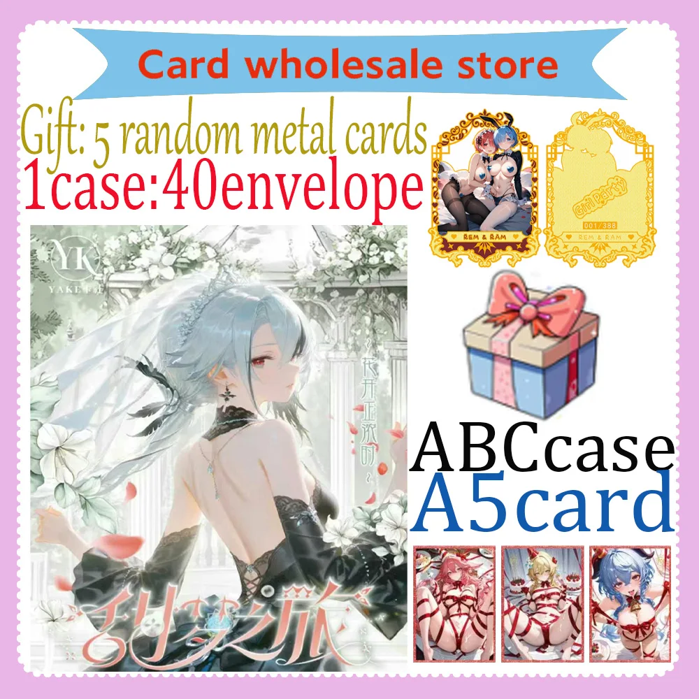 

Wholesale Newest Waifu A5 Board "Sweet Dream Journey" Hobby Spicy Board Genshin Collection Doujin Hutao Ganyu Rare Card Toy Gift