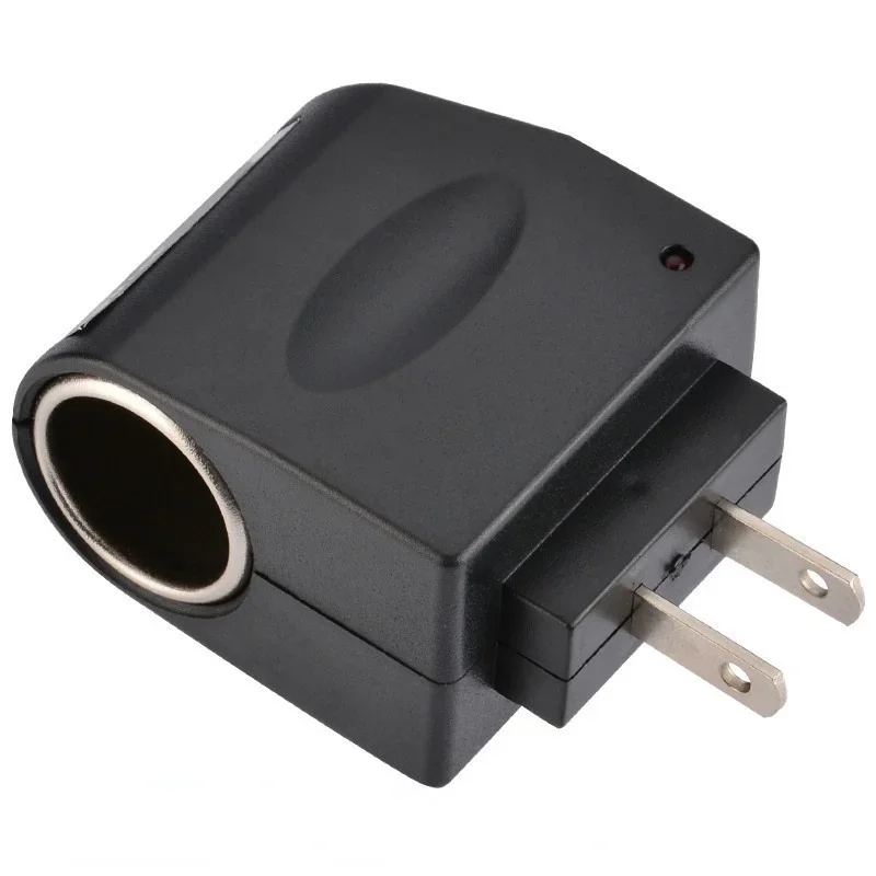 AC Adapter With Car Socket Auto Charger EU Plug 220V AC To 12V DC Use For Car Electronic Devices Use At Home